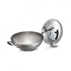 超导热五层复合钢炒锅